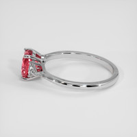 2.09 Ct. Padparadscha Sapphire Ring, 14K White Gold 4