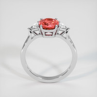 2.04 Ct. Padparadscha Sapphire Ring, 14K White Gold 3
