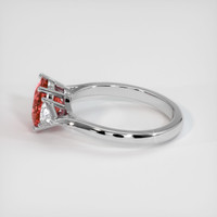 2.04 Ct. Padparadscha Sapphire Ring, 14K White Gold 4