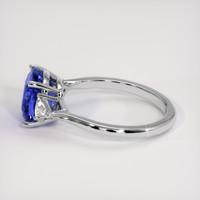 3.05 Ct. Blue Sapphire Ring, 14K White Gold 4