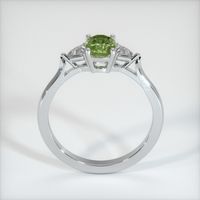 0.79 Ct. Yellowish Green Sapphire Ring, 14K White Gold 3