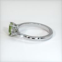 0.79 Ct. Yellowish Green Sapphire Ring, 14K White Gold 4