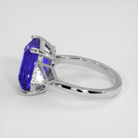 5.23 Ct. Blue Sapphire Ring, 18K White Gold 4