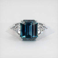8.60 Ct. Sapphire Ring, 18K White Gold 1