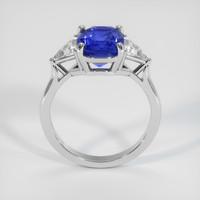 4.06 Ct. Blue Sapphire Ring, 18K White Gold 3