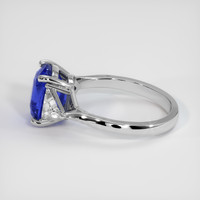 4.06 Ct. Blue Sapphire Ring, 18K White Gold 4