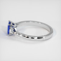 1.23 Ct. Sapphire Ring, 18K White Gold 4