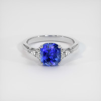 2.21 Ct. Sapphire Ring, 18K White Gold 1
