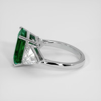 4.98 Ct. Emerald Ring, 18K White Gold 4