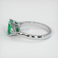 1.60 Ct. Emerald Ring, 18K White Gold 4