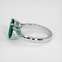 2.45 Ct. Emerald Ring, 18K White Gold 4