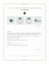 Emerald Ring 1.60 Ct. 18K White Gold Appraisal