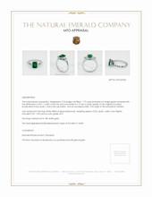Emerald Ring 1.79 Ct., 18K White Gold Appraisal