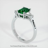 1.79 Ct. Emerald Ring, 18K White Gold 2