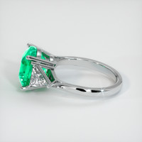 4.24 Ct. Emerald  Ring - 18K White Gold