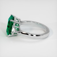 3.51 Ct. Emerald Ring, 18K White Gold 4