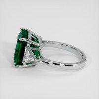 7.62 Ct. Emerald Ring, 18K White Gold 4