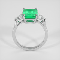 3.21 Ct. Emerald Ring, 18K White Gold 3
