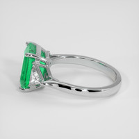 3.21 Ct. Emerald Ring, 18K White Gold 4