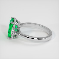 1.90 Ct. Emerald Ring, 18K White Gold 4