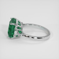 5.33 Ct. Emerald Ring, 18K White Gold 4