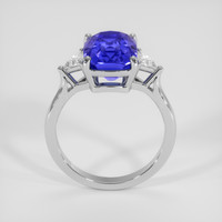 4.10 Ct. Blue Sapphire Ring, 18K White Gold 3