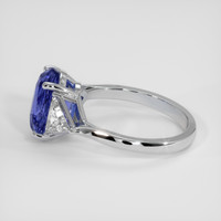 4.68 Ct. Blue Sapphire Ring, 18K White Gold 4