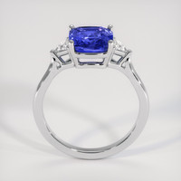 3.05 Ct. Blue Sapphire Ring, 18K White Gold 3
