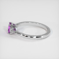 0.91 Ct. Sapphire Ring, 18K White Gold 4