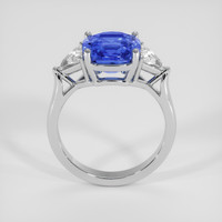 3.80 Ct. Blue Sapphire Ring, 18K White Gold 3