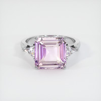 6.08 Ct. Purple Sapphire Ring, 18K White Gold 1