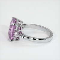 6.08 Ct. Purple Sapphire Ring, 18K White Gold 4