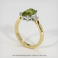 1.79 Ct. Gemstone Ring, 14K White & Yellow 2