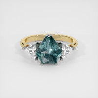 2.67 Ct. Sapphire Ring, 14K White & Yellow 1
