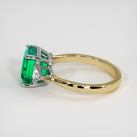 3.01 Ct. Emerald Ring, 18K White & Yellow 4