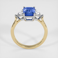 2.57 Ct. Blue Sapphire Ring, 18K White & Yellow 3