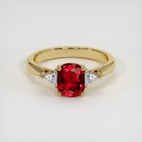 1.64 Ct. Ruby Ring, 10K Yellow Gold 1