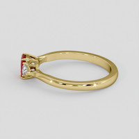 0.48 Ct. Ruby Ring, 10K Yellow Gold 4