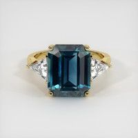 8.60 Ct. Sapphire Ring, 14K Yellow Gold 1