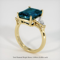 8.60 Ct. Sapphire Ring, 14K Yellow Gold 2