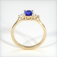 0.63 Ct. Blue Sapphire Ring, 14K Yellow Gold 3