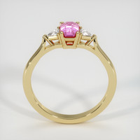 0.69 Ct. Pink Sapphire Ring, 14K Yellow Gold 3