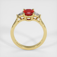 0.96 Ct. Ruby Ring, 14K Yellow Gold 3