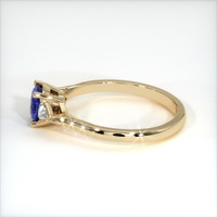 0.67 Ct. Blue Sapphire Ring, 18K Yellow Gold 4