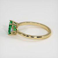 1.46 Ct. Emerald Ring, 18K Yellow Gold 4