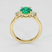 1.86 Ct. Emerald Ring, 18K Yellow Gold 3