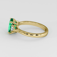 1.86 Ct. Emerald Ring, 18K Yellow Gold 4