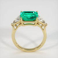 3.71 Ct. Emerald Ring, 18K Yellow Gold 3