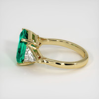 3.71 Ct. Emerald Ring, 18K Yellow Gold 4