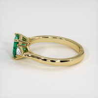 1.23 Ct. Emerald Ring, 18K Yellow Gold 4